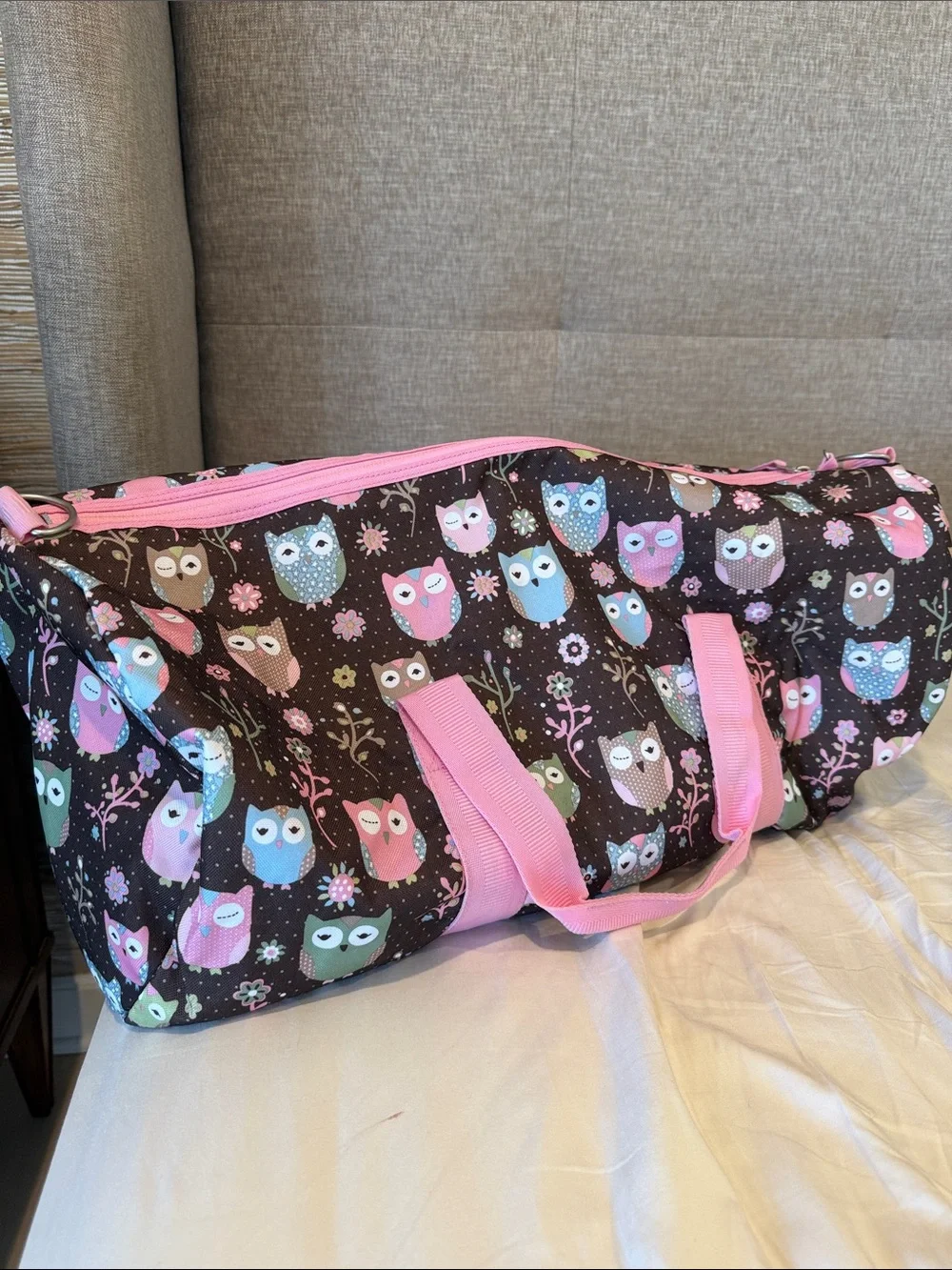 Pottery barn owl duffle bag travel